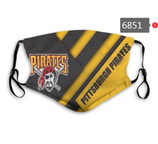2020 MLB Pittsburgh Pirates #1 Dust mask with filter->mlb dust mask->Sports Accessory